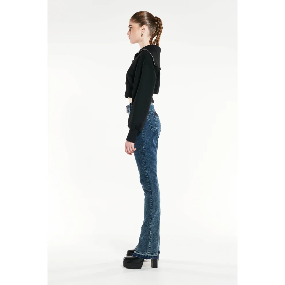 Certain - Chelsea Jean Dark Navy Wash