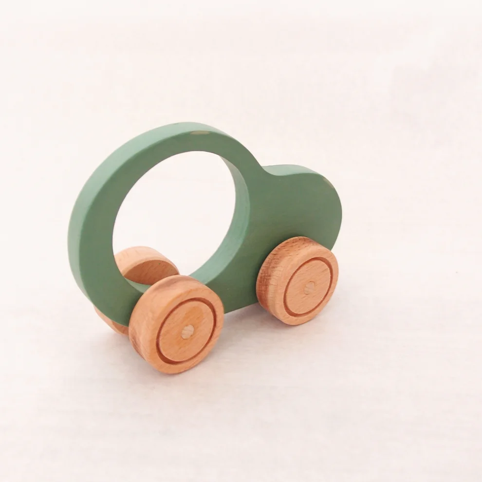 Oyuncu Kunduz Oyuncak - Wooden My First Car Toy