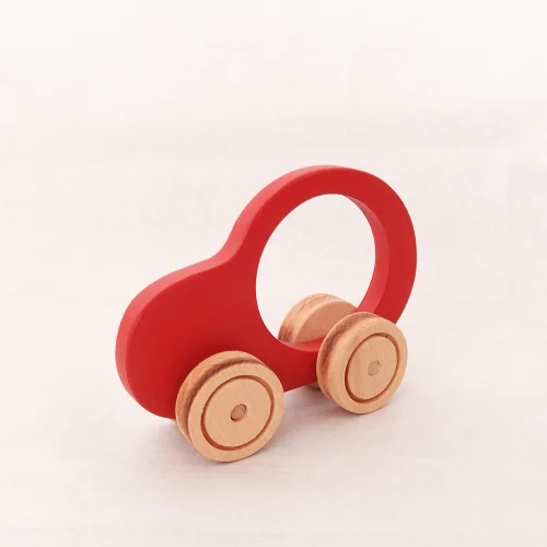 Oyuncu Kunduz Oyuncak - Wooden My First Car Toy