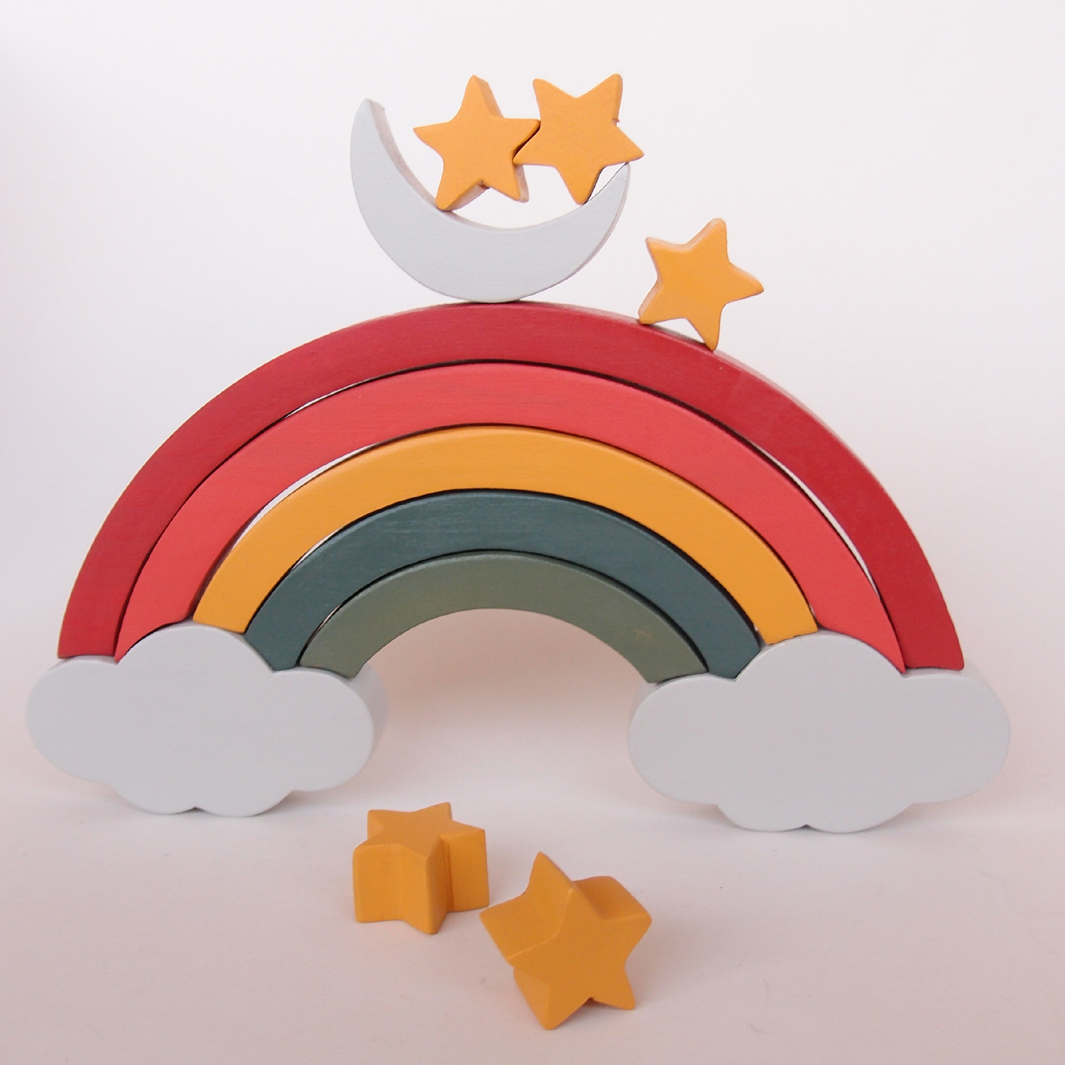 Five Star Daytime Rainbow Wooden Puzzle