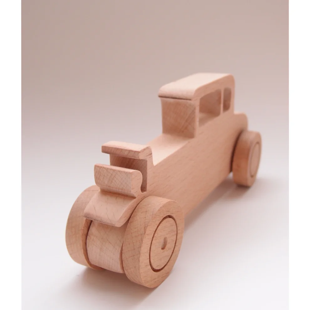 Oyuncu Kunduz Oyuncak - Antique 1930 Ford Wooden Car Toy