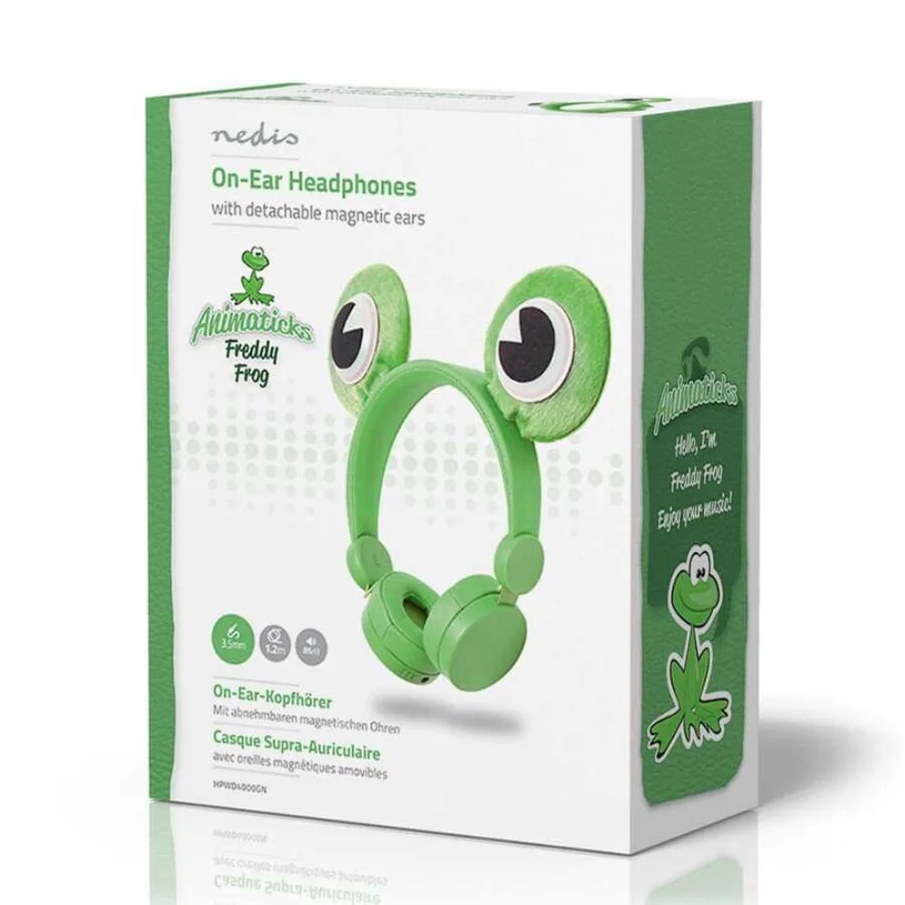 Nedis - Animaticks Freddy Frog Wired On-ear Headphone