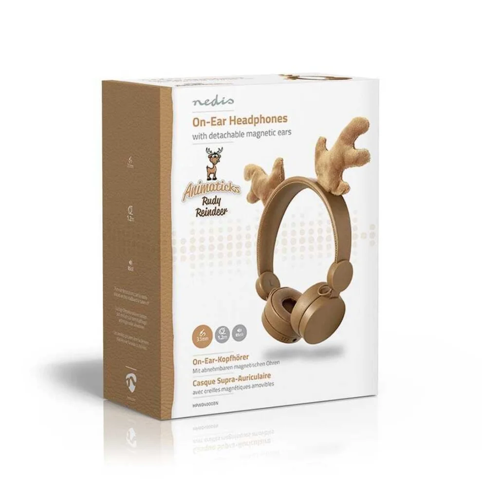 Nedis - Animaticks Rudy Reindeer Wired On-ear Headphone