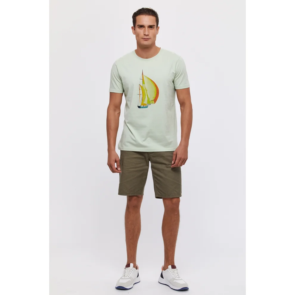 Port Royale	 - Santorini Sail Printed T-shirt