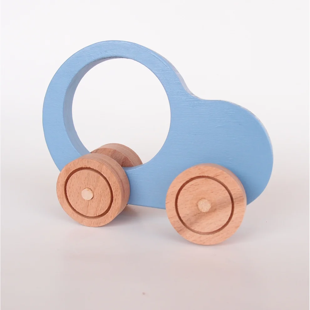 Oyuncu Kunduz Oyuncak - Wooden My First Car Toy