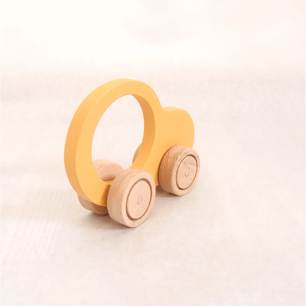 Oyuncu Kunduz Oyuncak - Wooden My First Car Toy