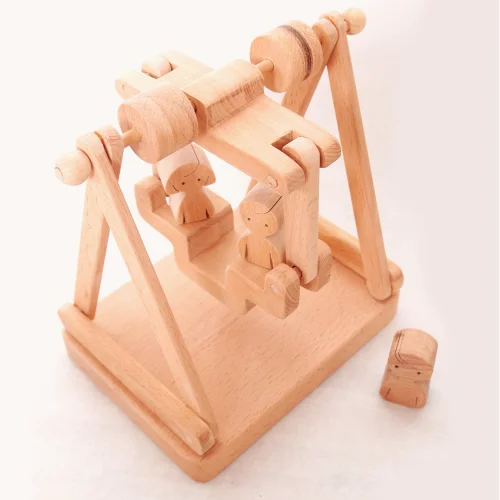 Oyuncu Kunduz Oyuncak - Wooden Swing Toy