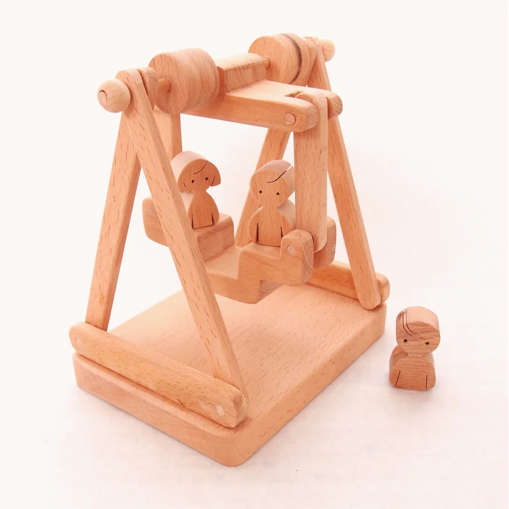 Oyuncu Kunduz Oyuncak - Wooden Swing Toy