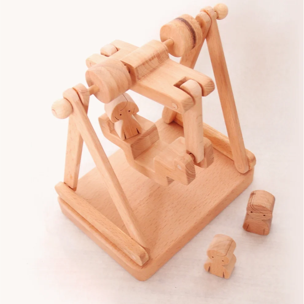 Oyuncu Kunduz Oyuncak - Wooden Swing Toy