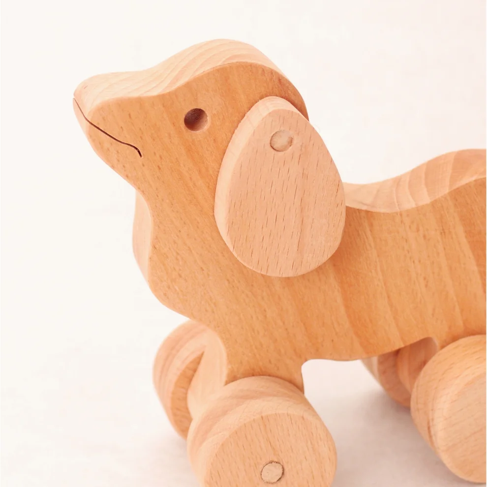 Oyuncu Kunduz Oyuncak - Cute Wooden Dog Toy