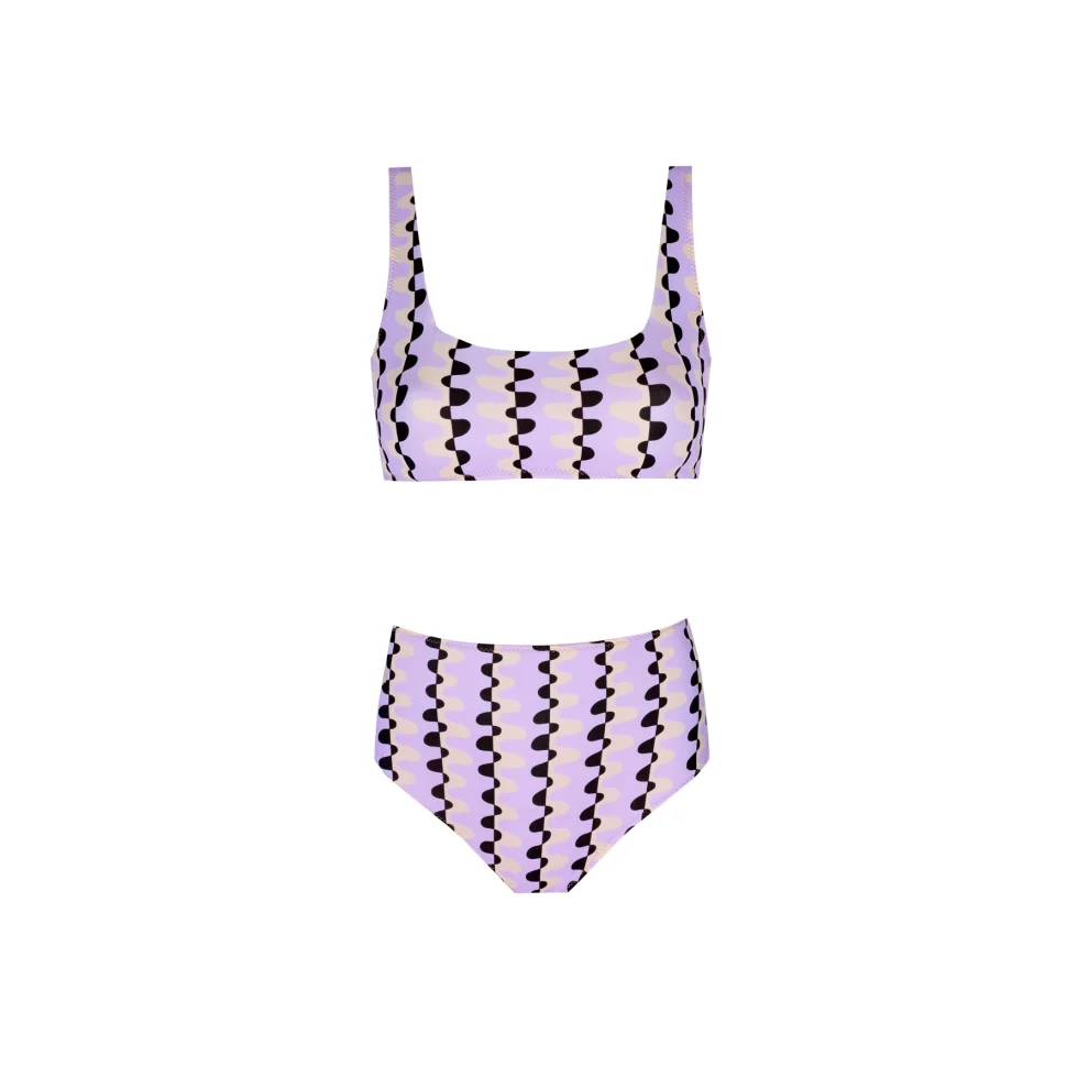 WAYT - Sonic Adventure-print Recycled Bikini Top