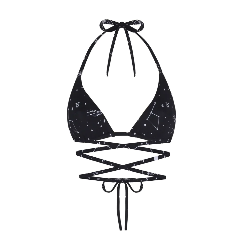 WAYT - Space Babe Celestial And Zodiac Print Recycled Bikini Top