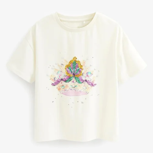 My Cutie Pie - Pullu Prenses Taç T-shirt