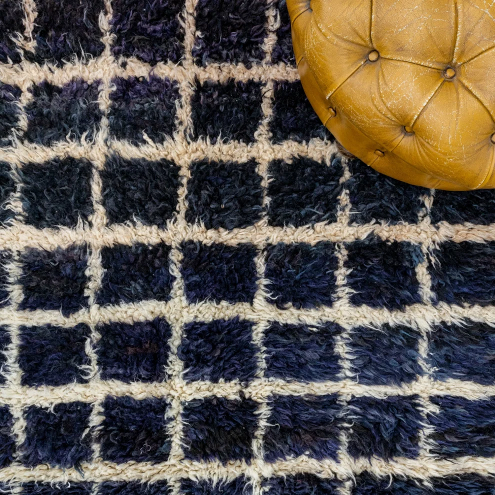 Soho Antiq - Fulya Hand Woven Grandful Tulle Wool Carpet 128x183cm