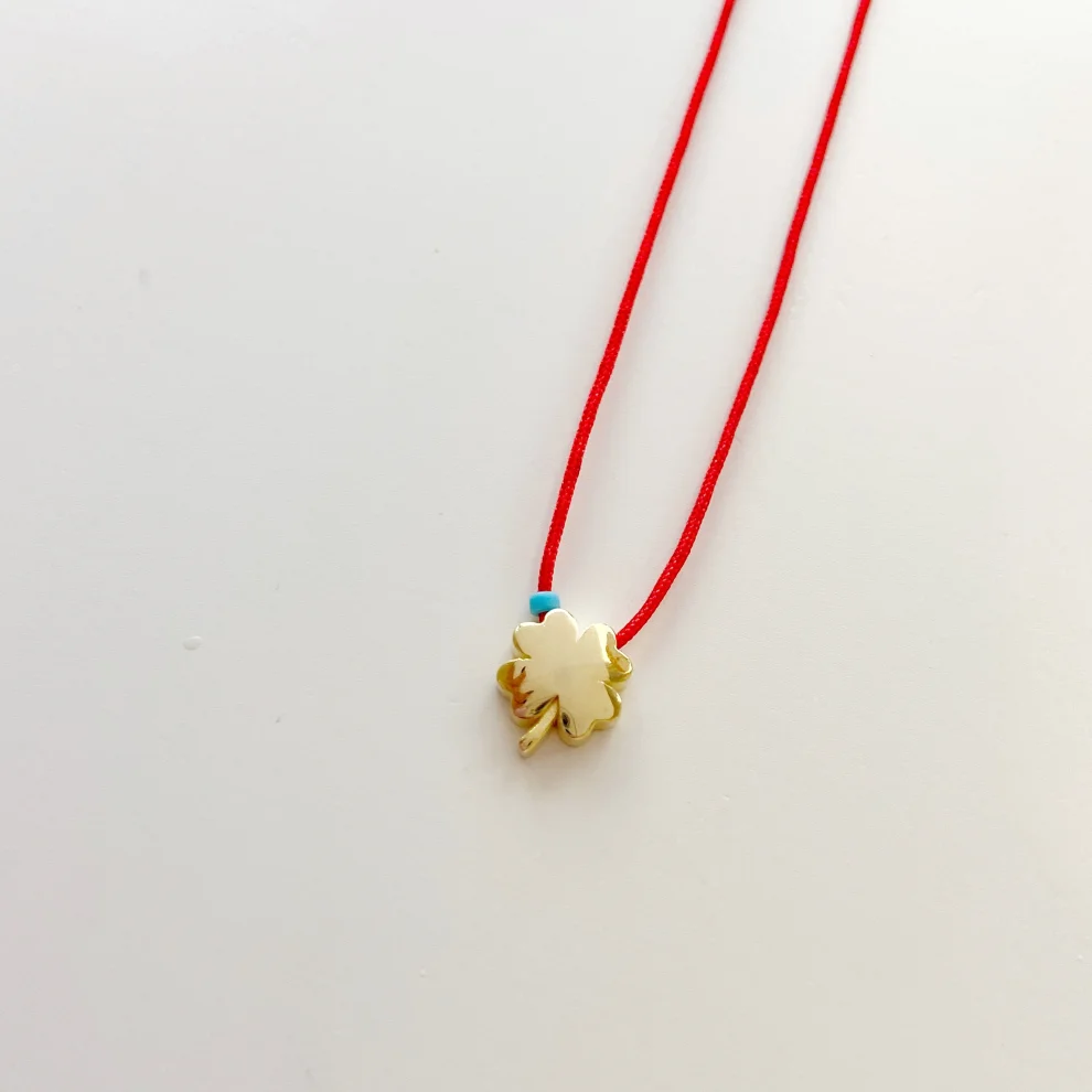 Chinese necklace red on sale string