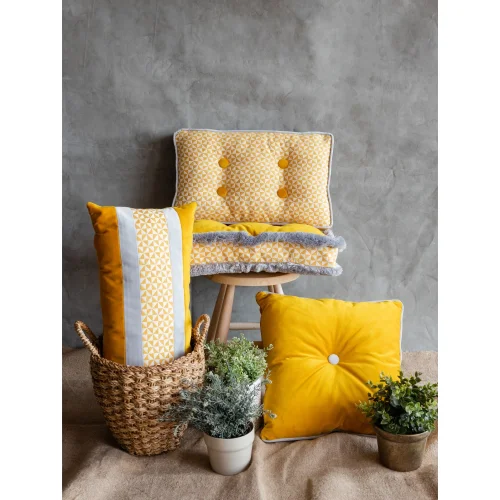 Beauty of the House - Sunrise Collection Button Pillow