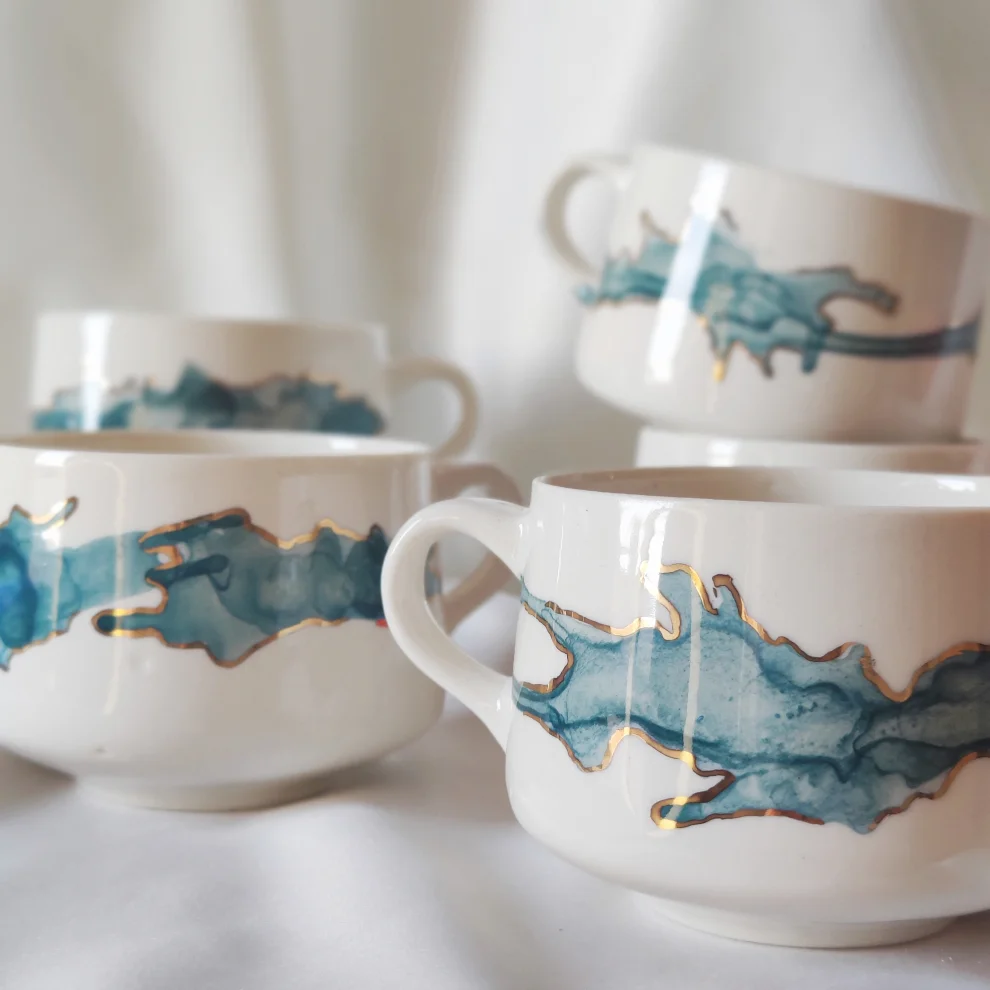 Opia Ceramics - Watercolor Mug