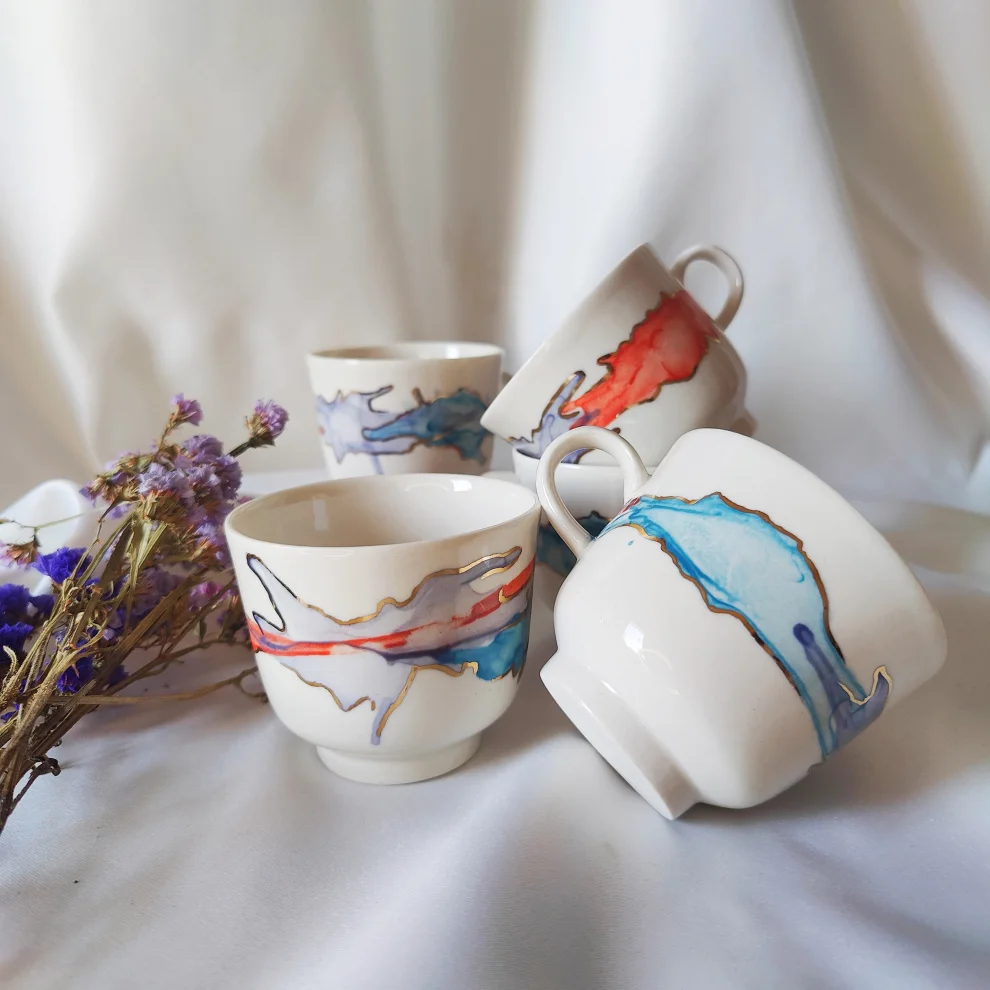Opia Ceramics - Watercolor Midi Mugs