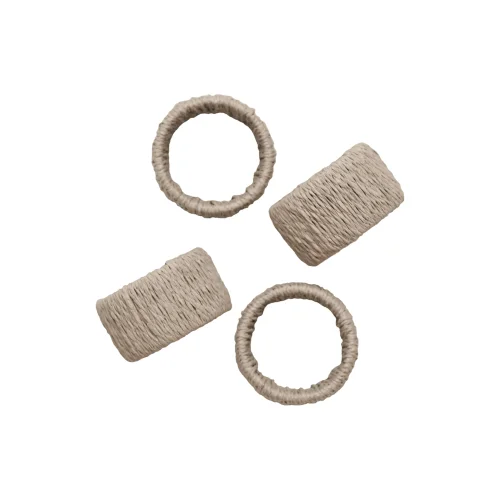 MELINO HOME - Rope Napkin Ring Set Of 4