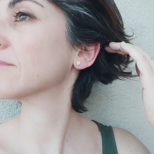 POJWoman by Pelin Özerson - That Easy Stud Earrings - Square