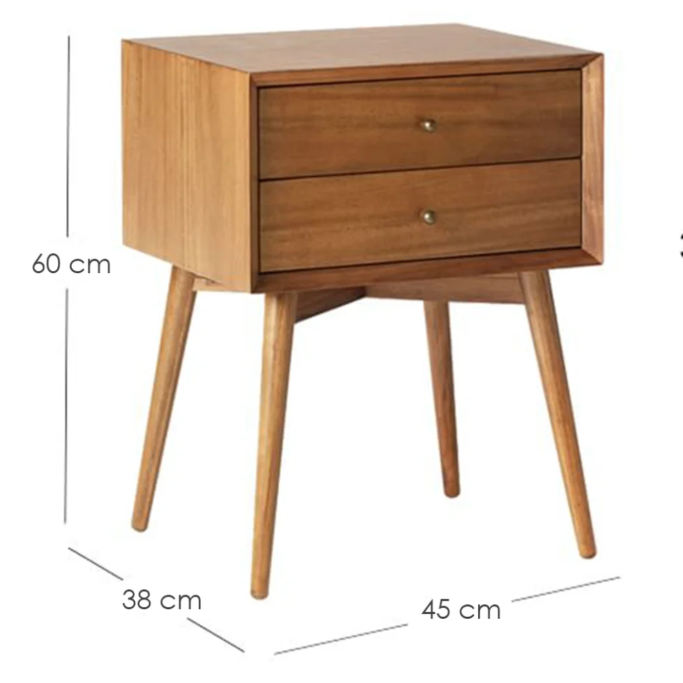 Modabilya - Gola Wooden Nightstand