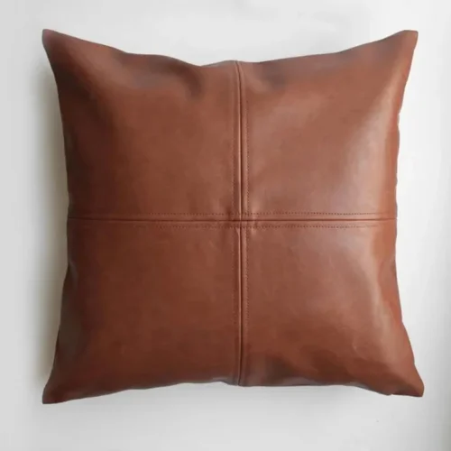 Modabilya - Mossel Square Stitched Leather Pillow