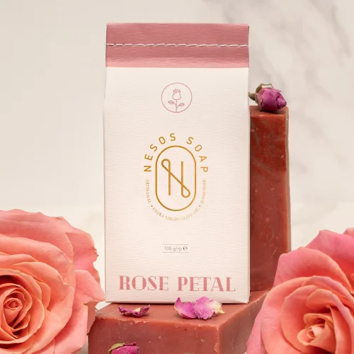 Nesos Soap - Handmade Natural Rose Petal Face And Hand Soap