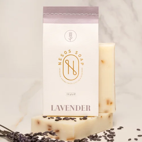 Nesos Soap - Handmade Natural Lavender Face And Hand Soap