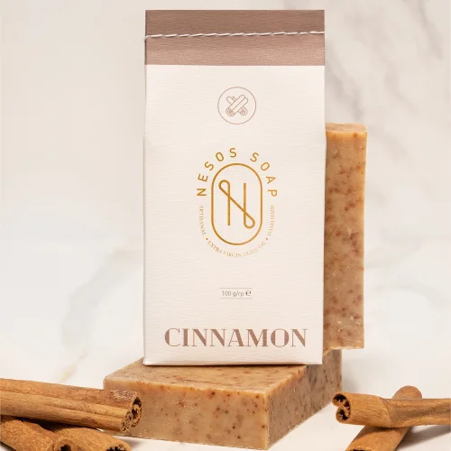 Nesos Soap - Handmade Natural Cinnamon Face And Hand Soap