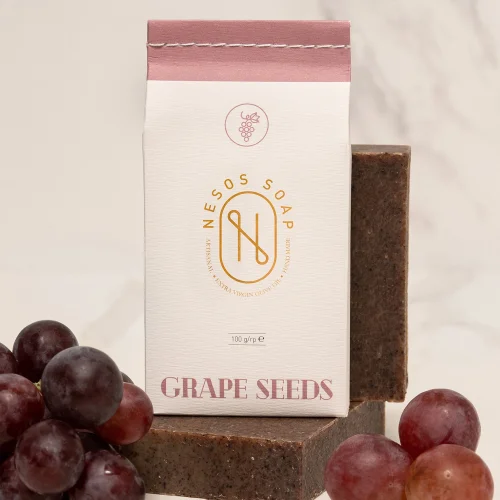 Nesos Soap - Handmade Natural Grape Seeds Face And Hand Soap