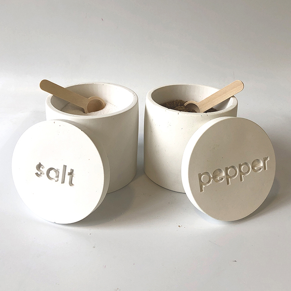 Concrete Spice Containers