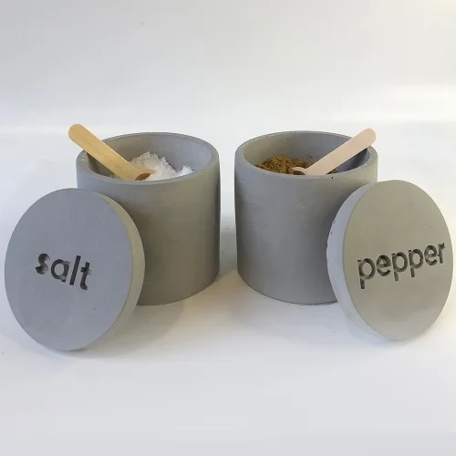 Studio Ays - Concrete Spice Containers