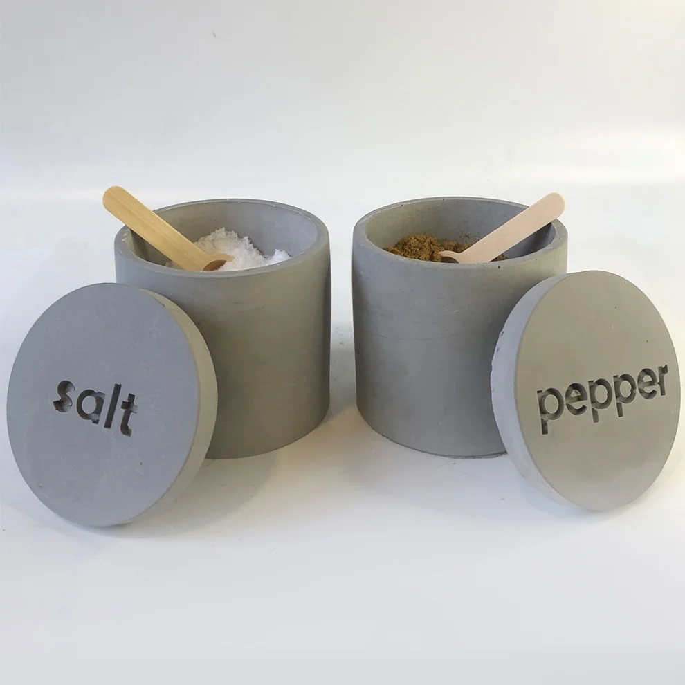 Studio Ays - Concrete Spice Containers