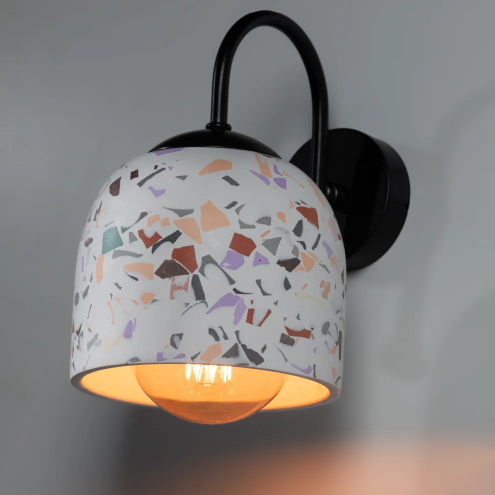 Womodesign - Terrazzo Metal Detail Sconce