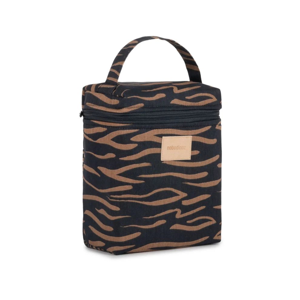 Nobodinoz - Hyde Park Blue Waves Insulated Baby Bottle And Lunch Bag