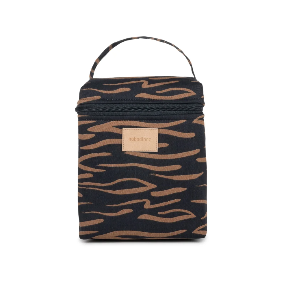 Nobodinoz - Hyde Park Blue Waves Insulated Baby Bottle And Lunch Bag