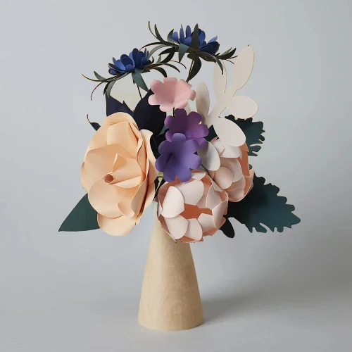 A Ne Hoş - Enchantment Bouquet With Wooden Vase