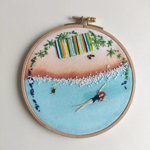 Granny's Hoop - Relax Time Embroidery Hoop Board