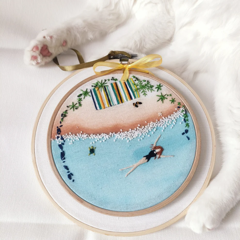 DEAR HOME - Relax Time Embroidery Hoop Board