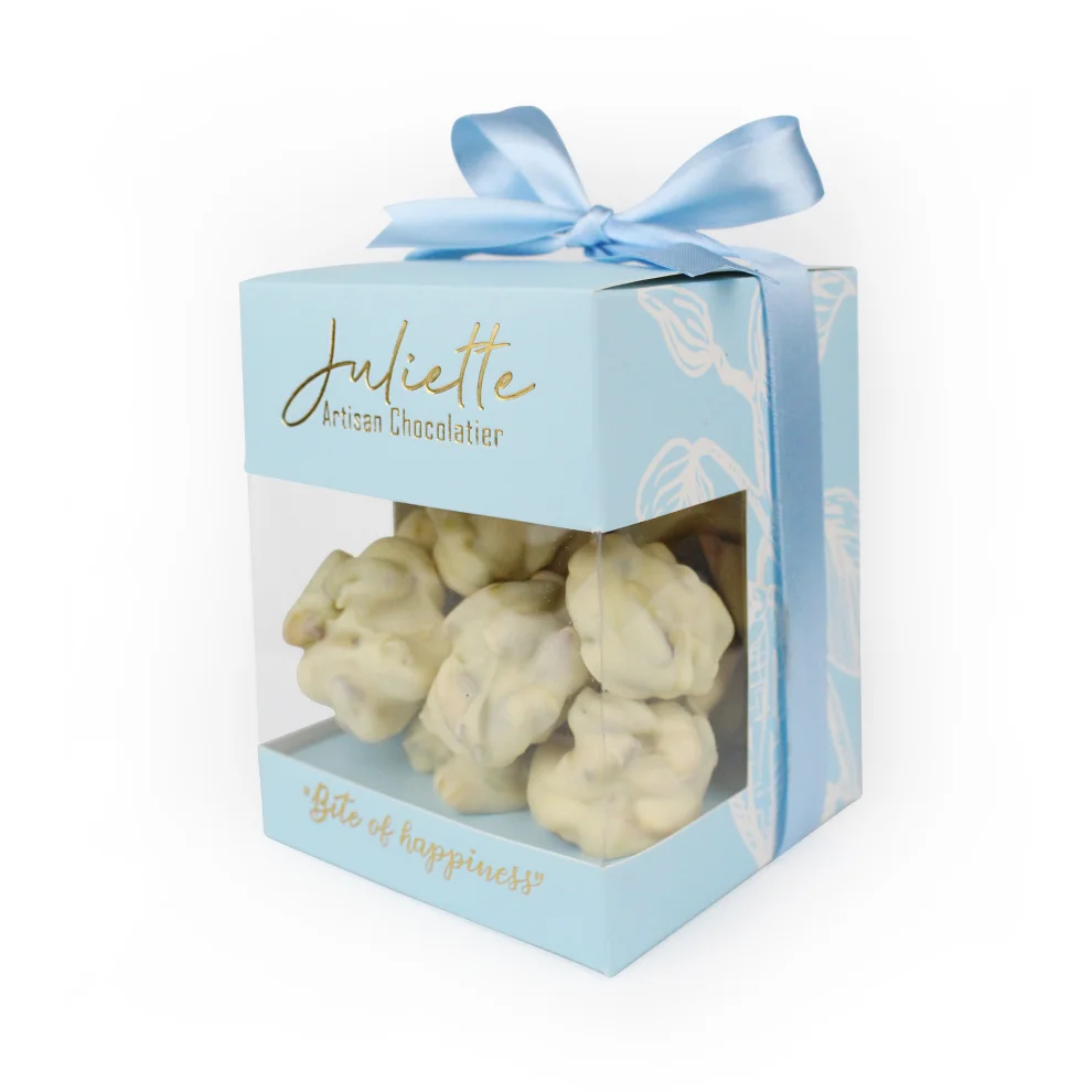 Juliette Artisan Chocolatier - Beyaz Fildişi Çikolatalı Antep Fıstıklı Rocher