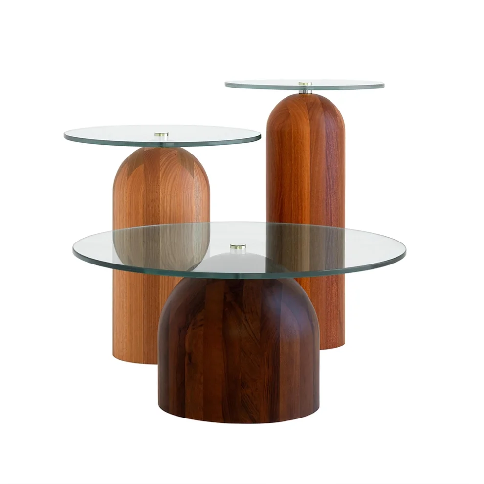 Modabilya - Linden Wooden Coffee Table Set