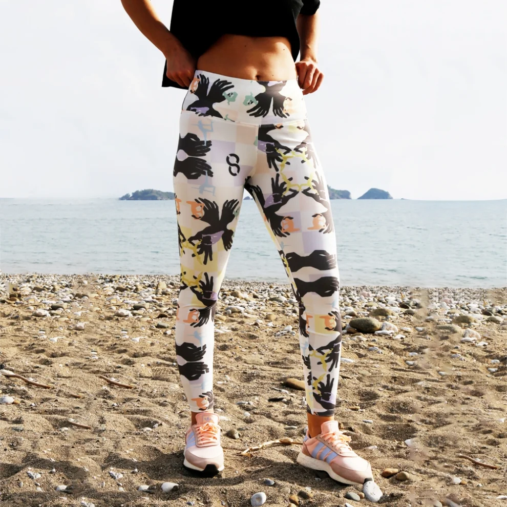 Eight Date - Number Eight Yoga Leggings