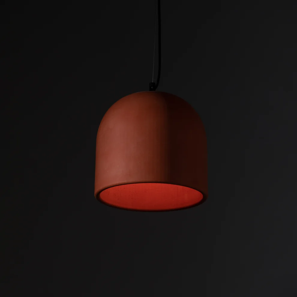 Womodesign - Terracotta Concrete Ceiling Light