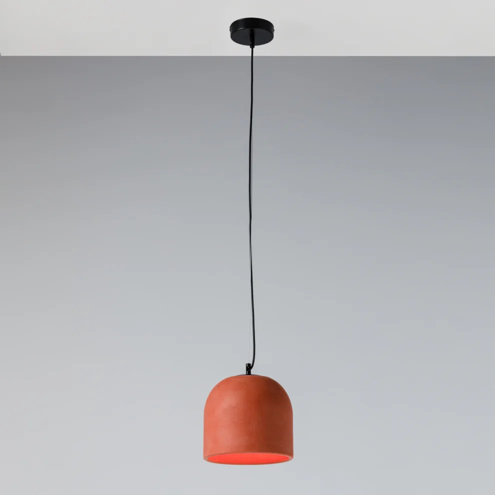 Womodesign - Terracotta Concrete Ceiling Light