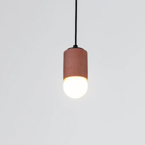 Womodesign - Terracotta Cylinder Concrete Pendant Lighting