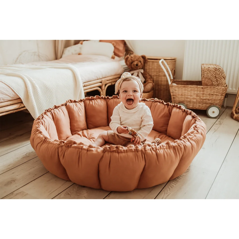 Play & GO	 - Bloom Tawny Brown Organic Play Mat