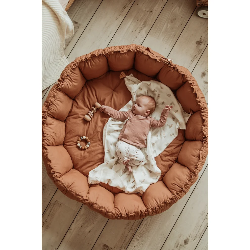 Play & GO	 - Bloom Tawny Brown Organic Play Mat