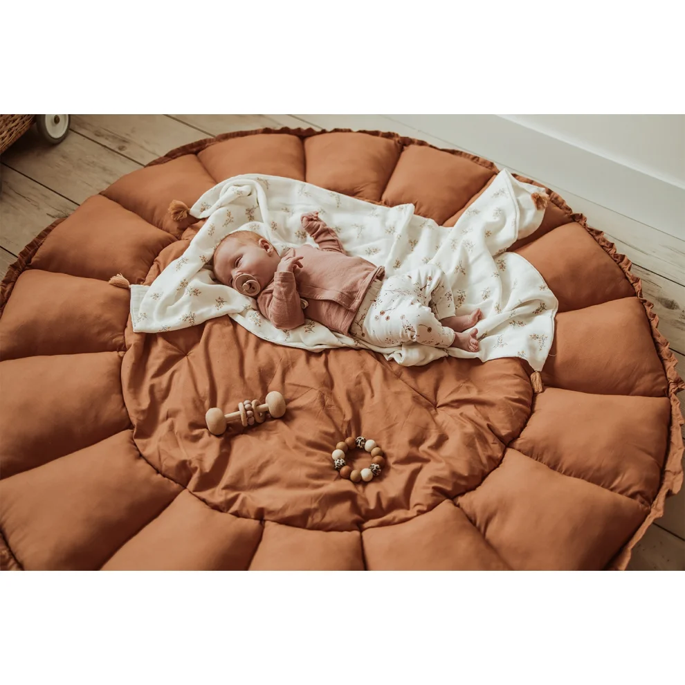 Play & GO	 - Bloom Tawny Brown Organic Play Mat