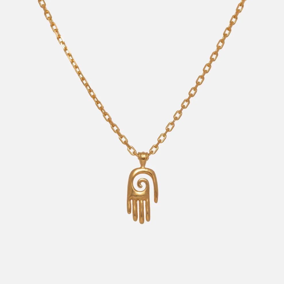 Raftaf - Healing Hand Sterling Silver Necklace