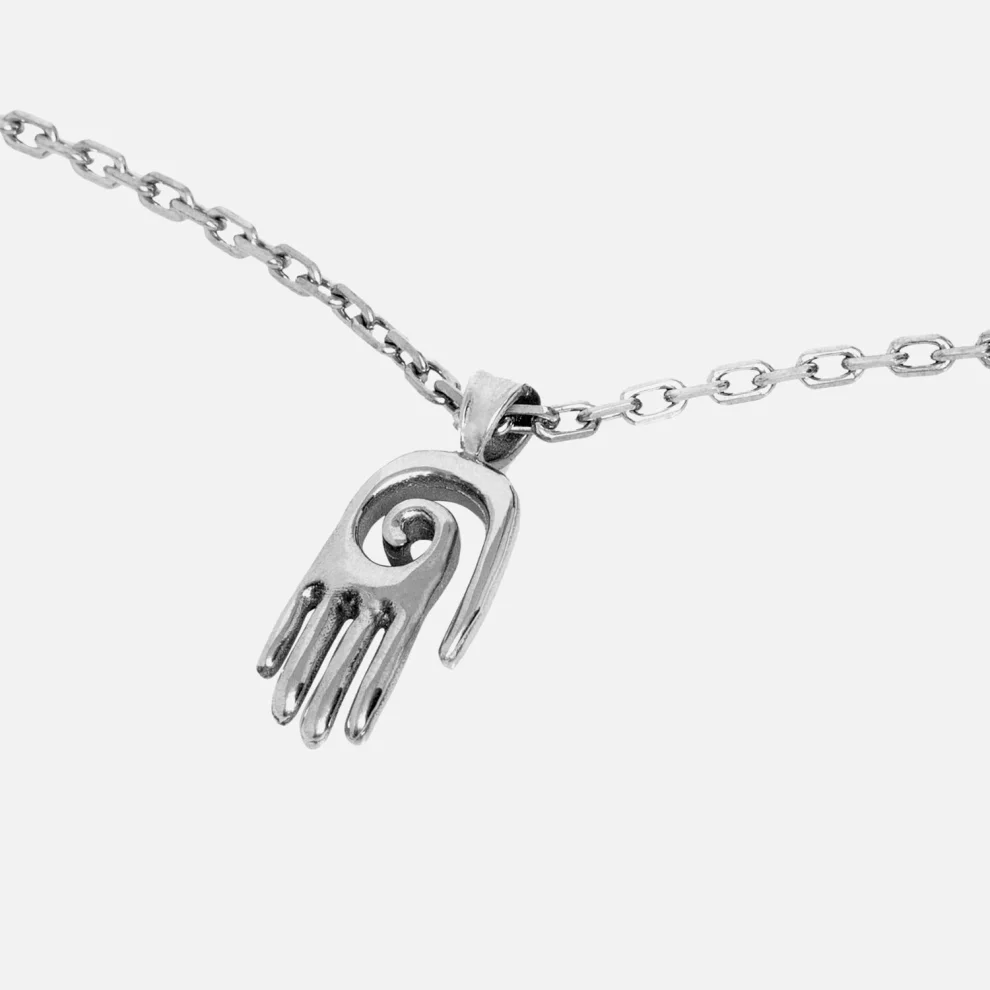 Raftaf - Healing Hand Sterling Silver Necklace